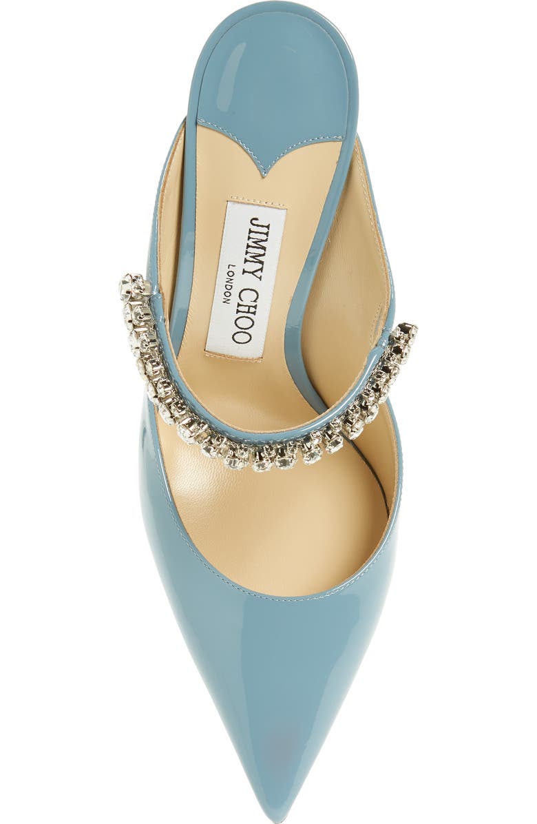 Jimmy Choo Bing Crystal Embellished Pointed Toe Patent Mule, Alternate, color,