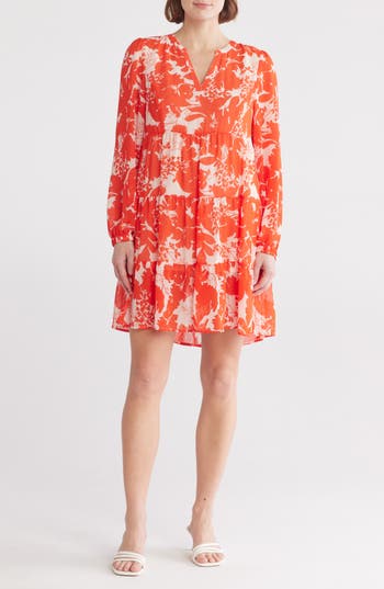 CASLON CASLON® LONG SLEEVE TIERED DRESS