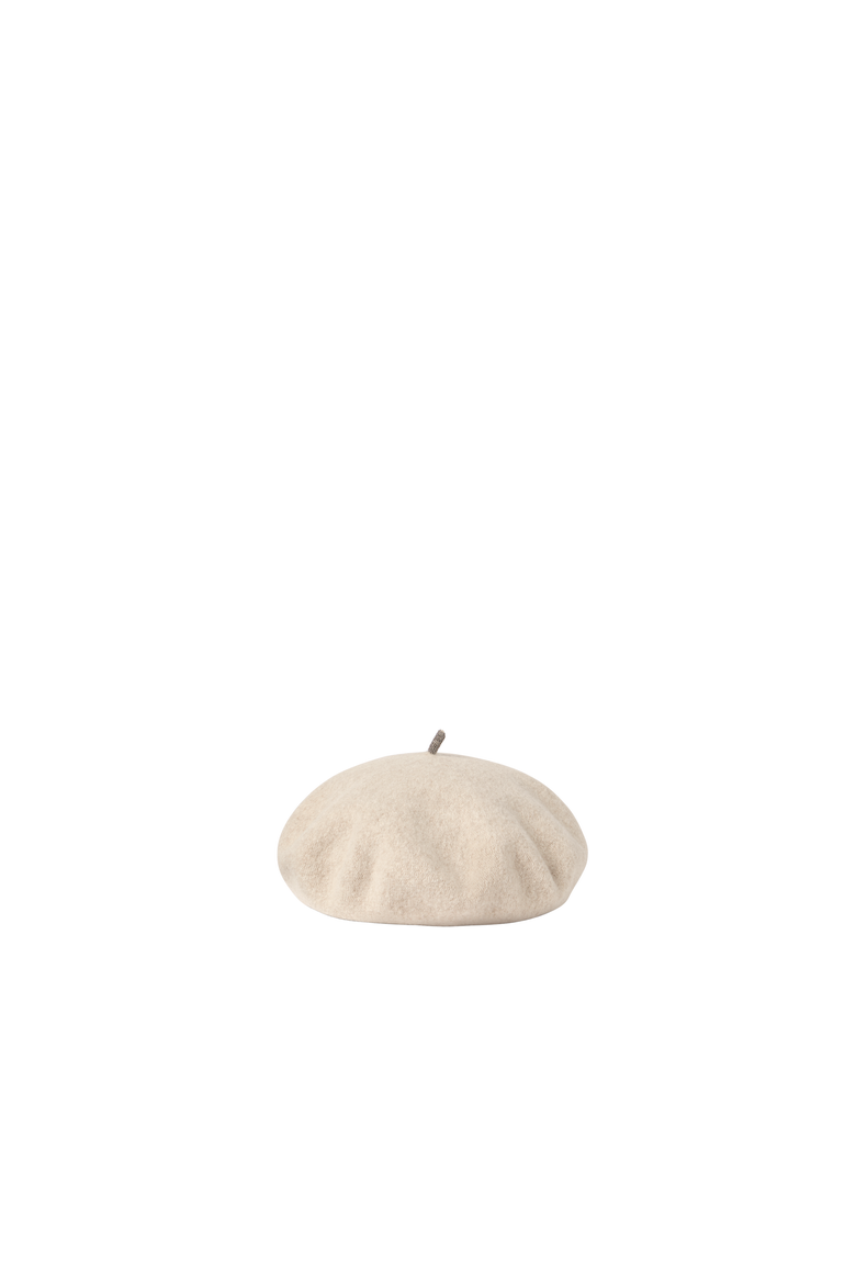 Wool beret, Alternate, color, Pearl