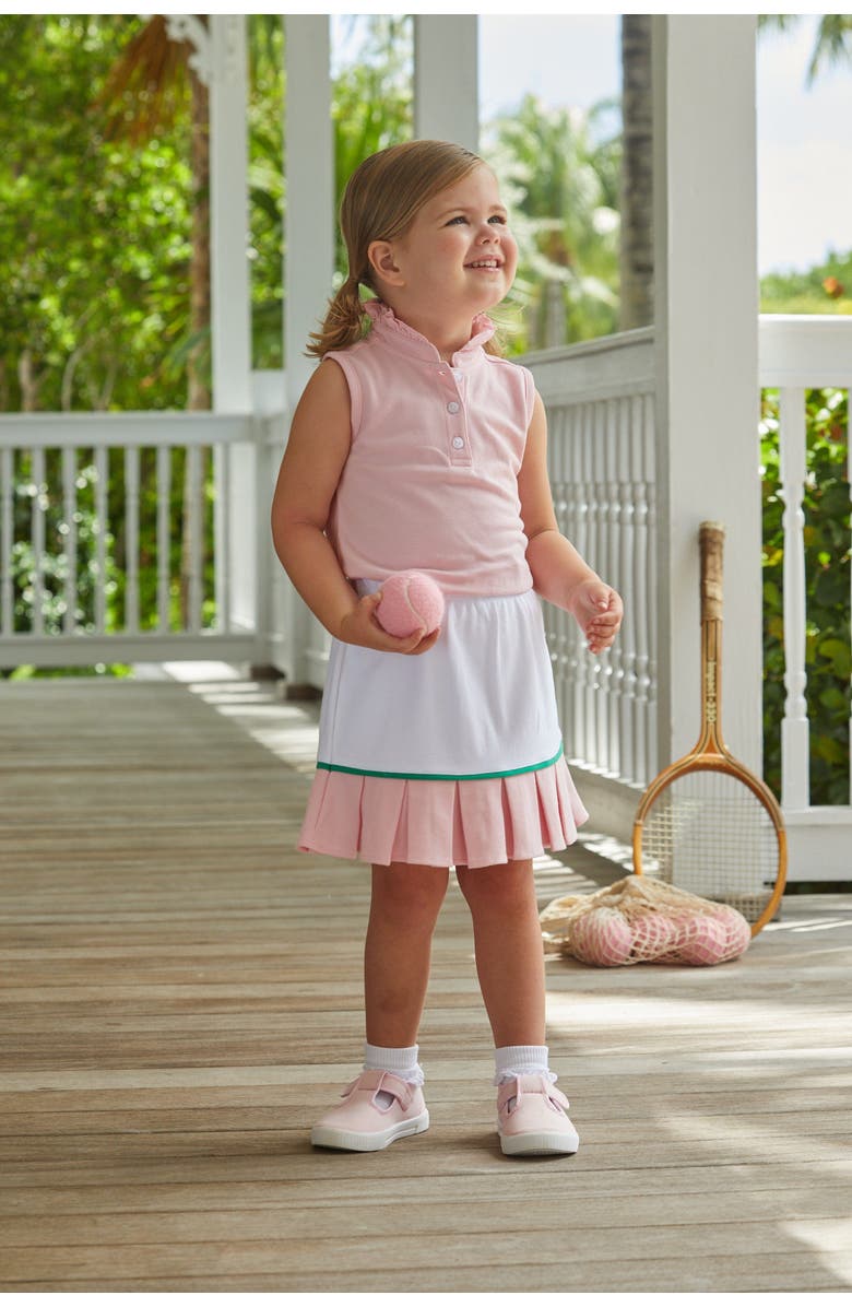 Little English Kids' Sleeveless Hastings Polo, Alternate, color, Light Pink Stripe