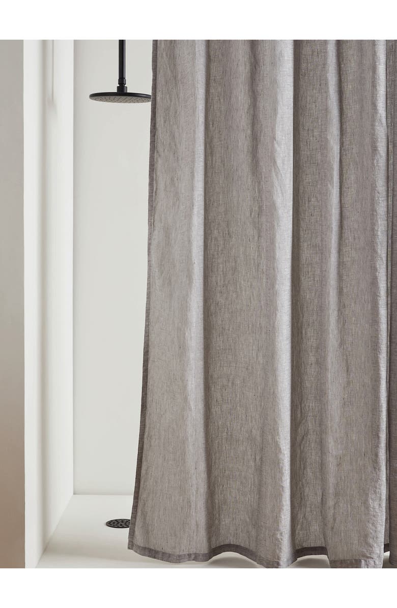 Parachute Linen Shower Curtain, Alternate, color, 