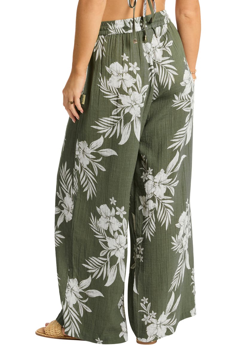 Sea Level Aloha Wide Leg Cover-Up Pants, Alternate, color, 