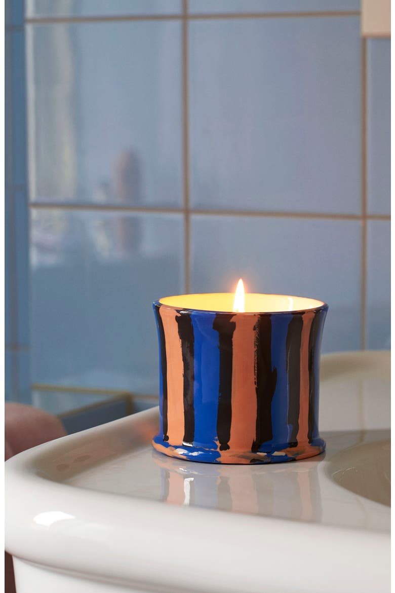 Stripe Scented Candle, Alternate, color, MINT LEAF