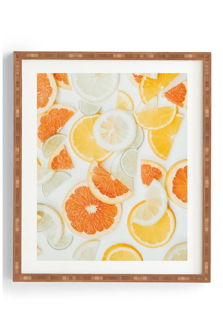 Citrus Orange Twist Framed Wall Art, Main, color, ORANGE