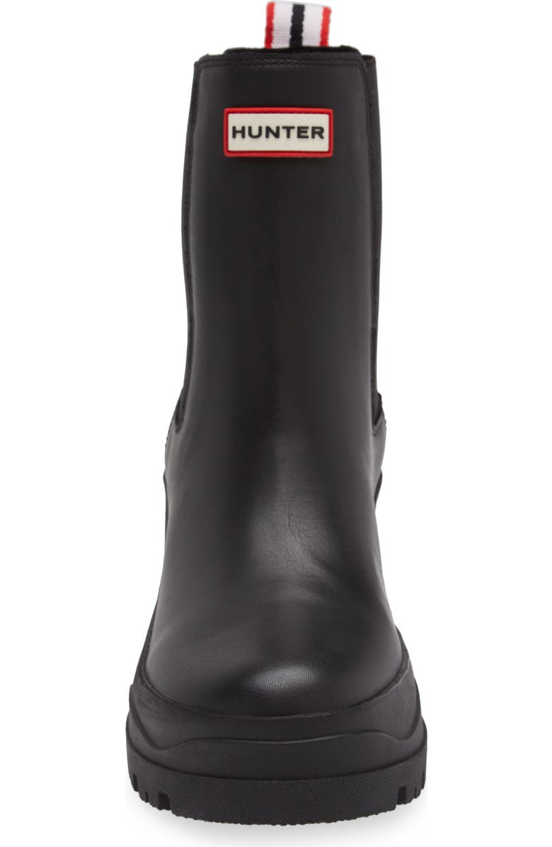 Hunter Miana Waterproof Block Heel Chelsea Boot, Alternate, color,