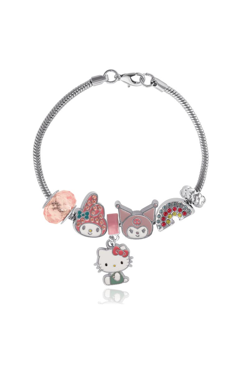 & Friends Charm Bracelet, Main, color, Silver