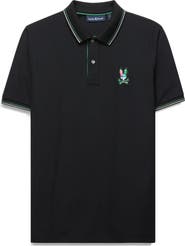 Psycho Bunny Nate Tipped Pima Cotton Piqué Polo