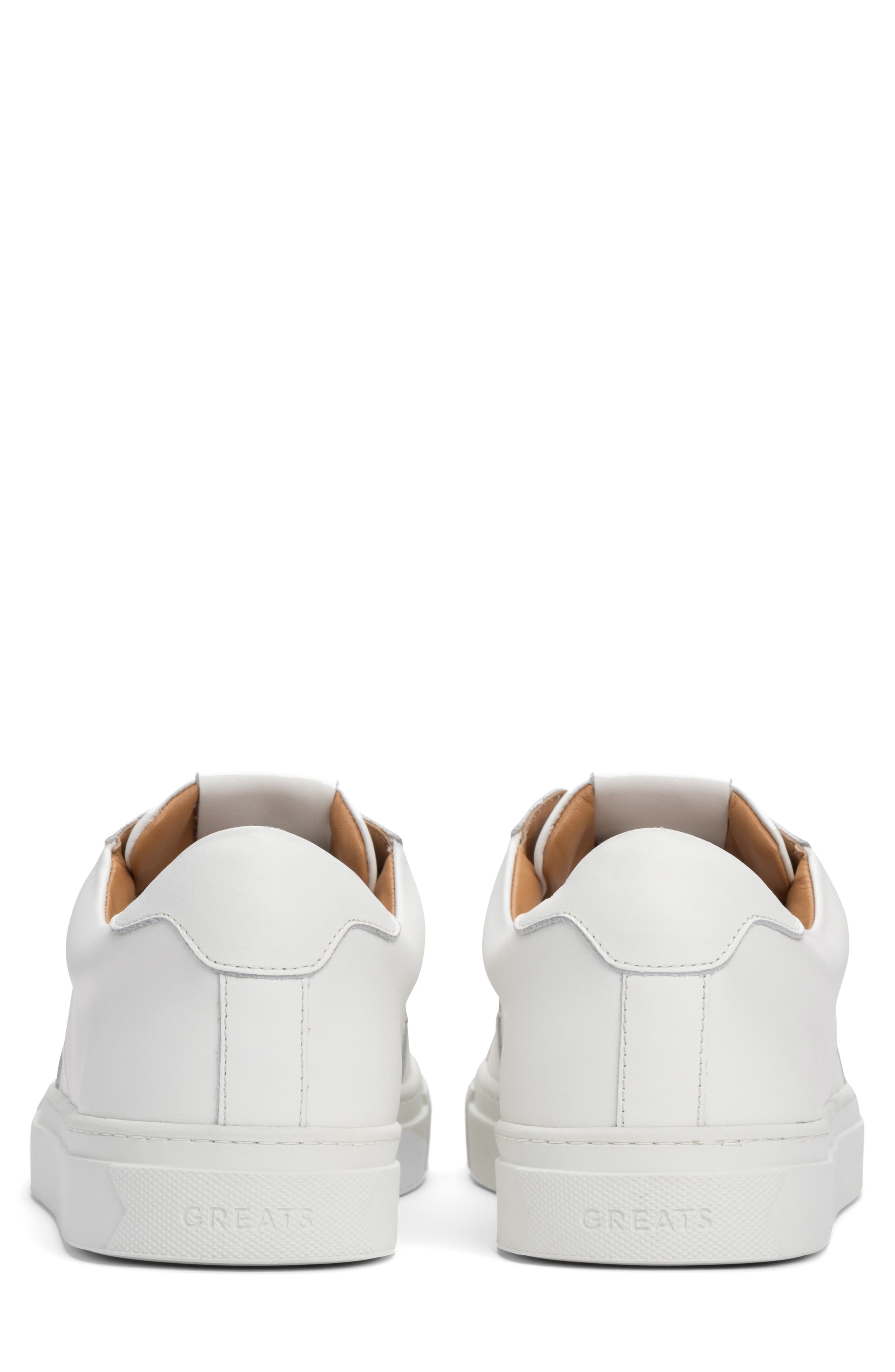 GREATS Royale 2.0 Leather Sneaker, Alternate, color, Blanco