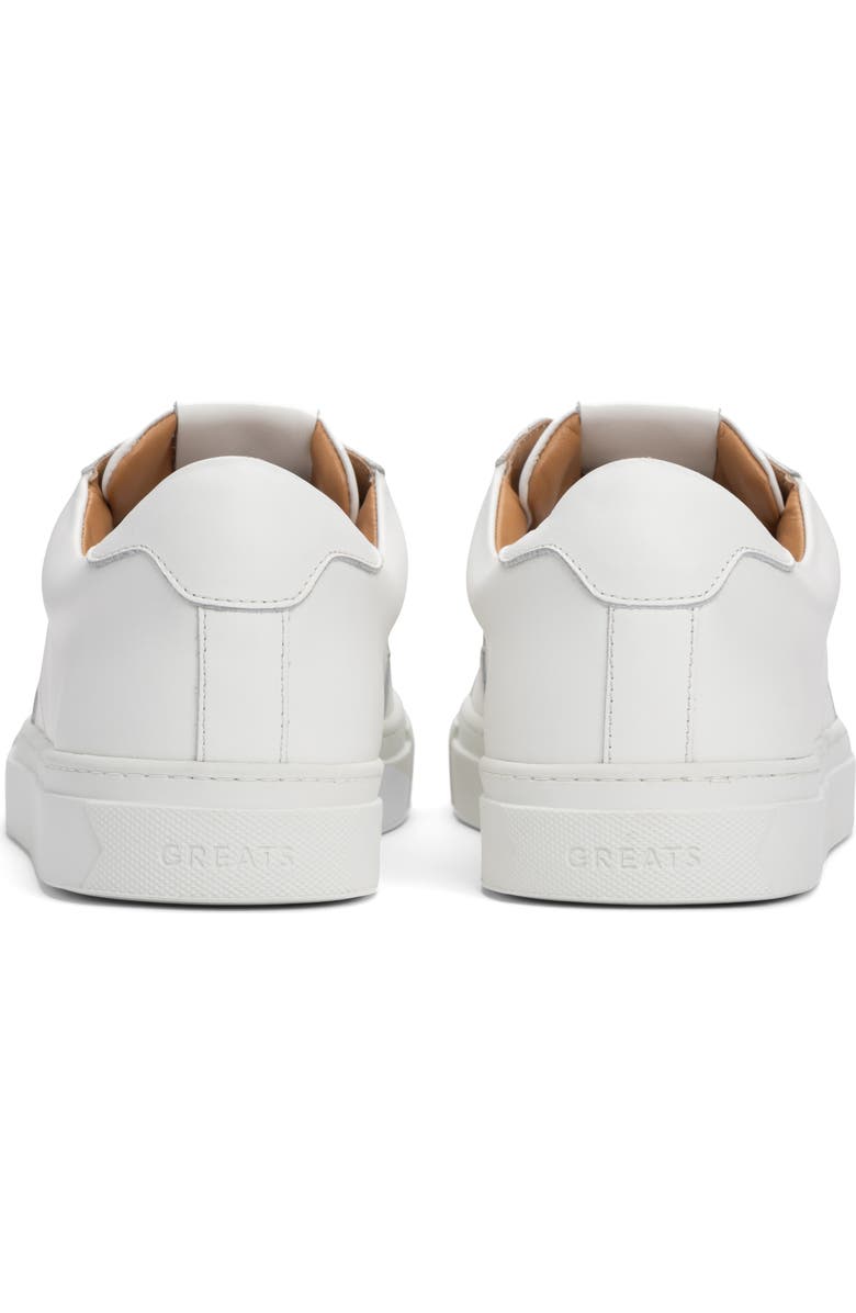 GREATS Royale 2.0 Leather Sneaker, Alternate, color, Blanco