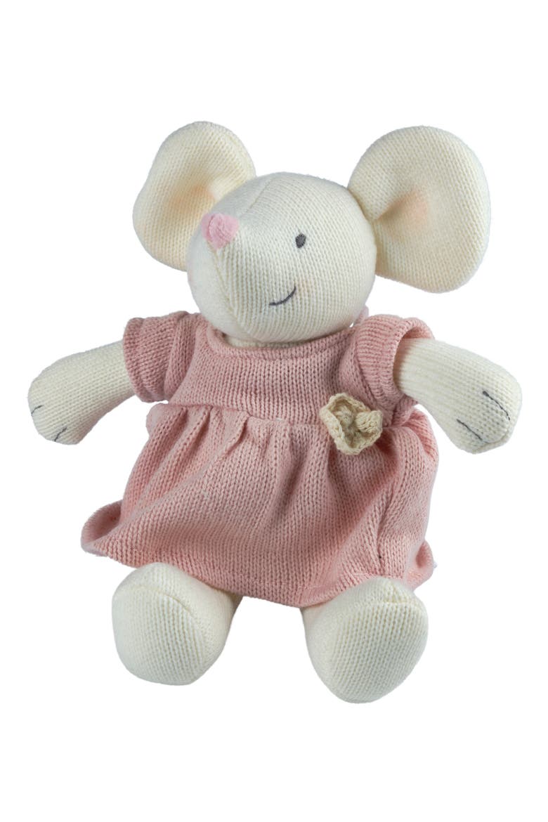 Meiya the Mouse Knit Plush Toy, Alternate, color, NO COLOR