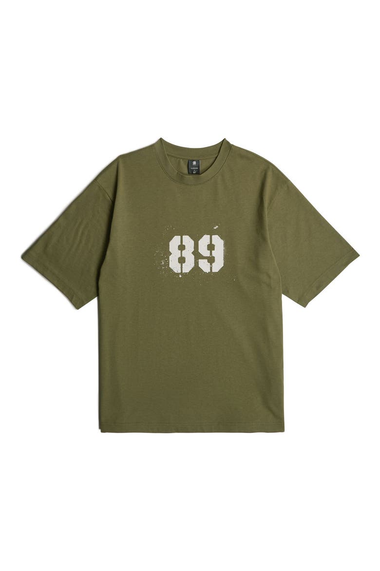 Sprayed 89 Boxy Organic Cotton Graphic T-Shirt, Alternate, color, SHADOW OLIVE