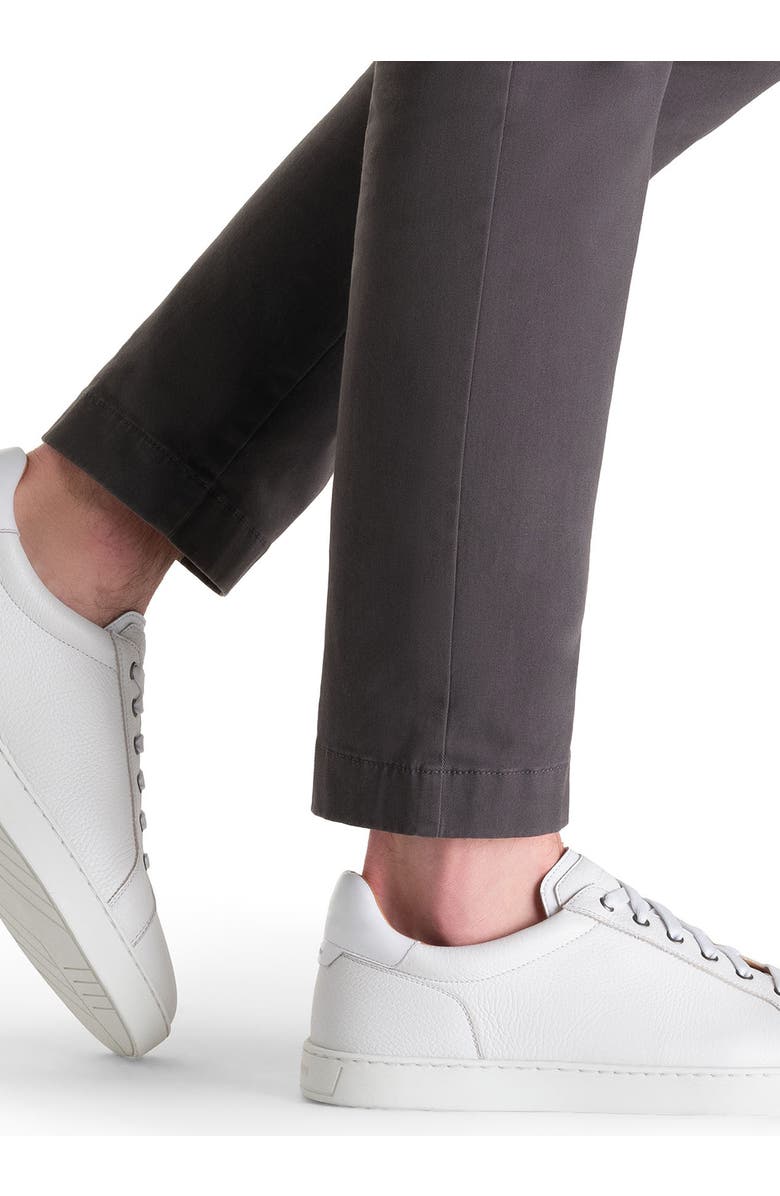 Magnanni Cote Lo Sneaker, Alternate, color, White Tumbled And White