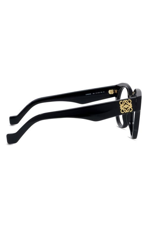 LOEWE LOEWE ANAGRAM 51MM ROUND OPTICAL GLASSES