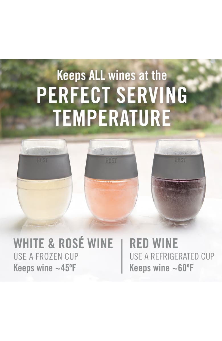 HOST Wine FREEZE Cooling Cup Set of 4, Alternate, color, Tinted