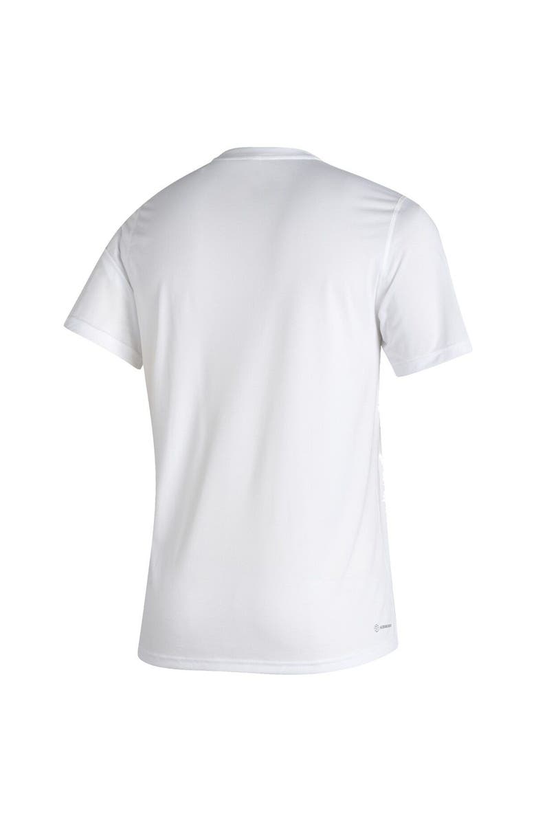 adidas Men's adidas White Texas A&M Aggies Sideline Football Locker Practice Creator AEROREADY T-Shirt, Alternate, color, 