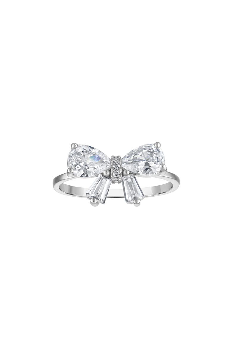 Cubic Zirconia Dragonfly Ring, Main, color, SILVER/ WHITE