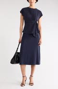 NORDSTROM RACK Short Sleeve Tie Detail Top