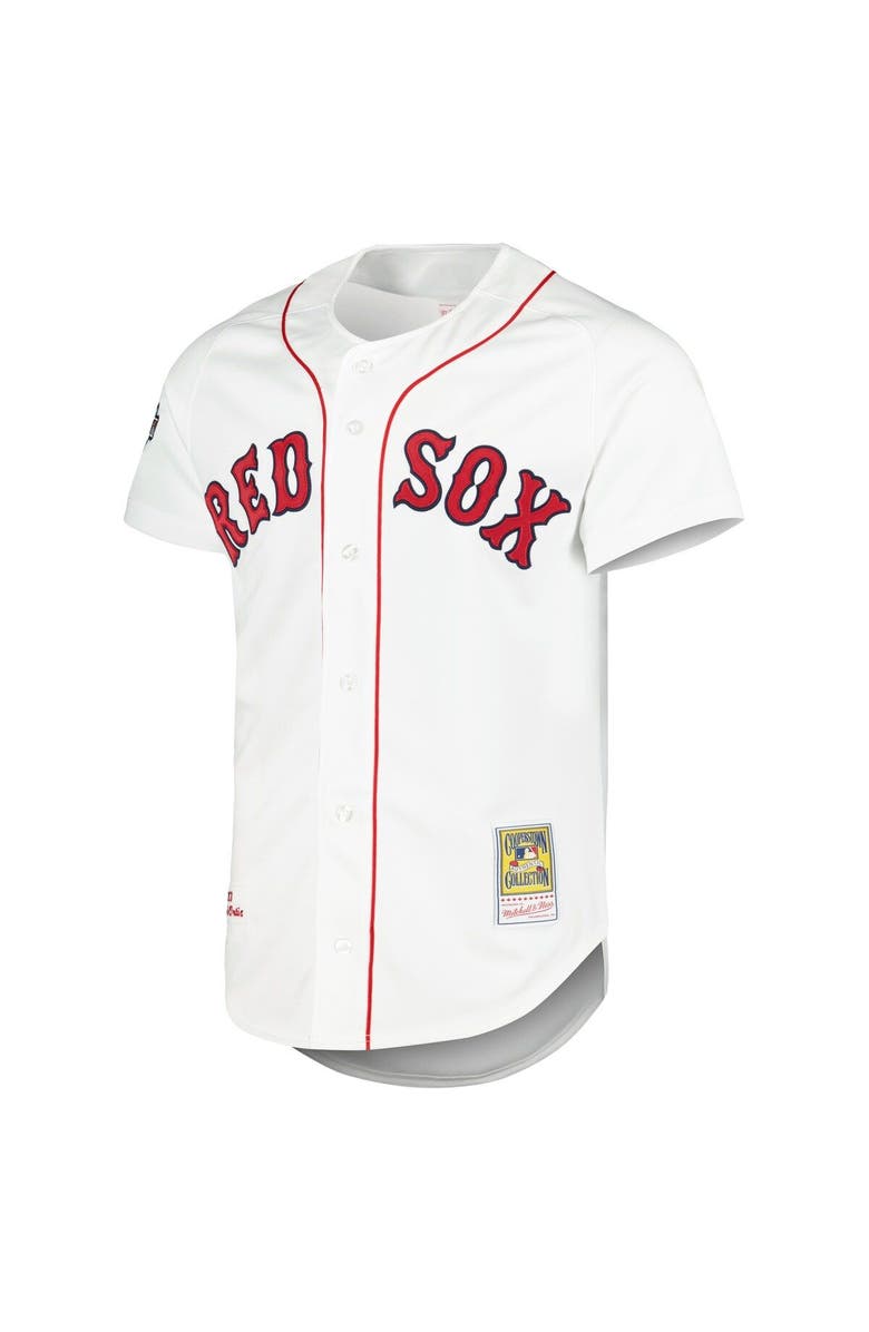 Mitchell & Ness Men's Mitchell & Ness David Ortiz White Boston Red Sox Cooperstown Collection Authentic Jersey, Alternate, color, 