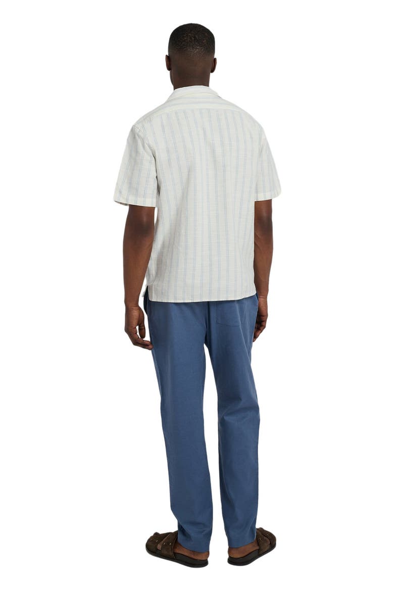 Stretch Linen Pull-on Pant, Alternate, color, VINTAGE INDIGO