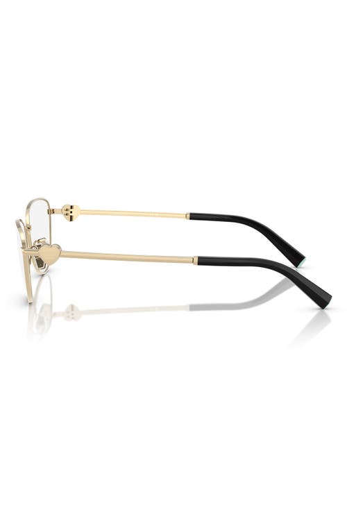 Tiffany & Co . 56mm Oval Optical Glasses In Pale Gold