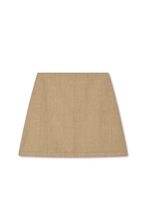 Vir Vita Ines Linen Mini Skirt In Neutral