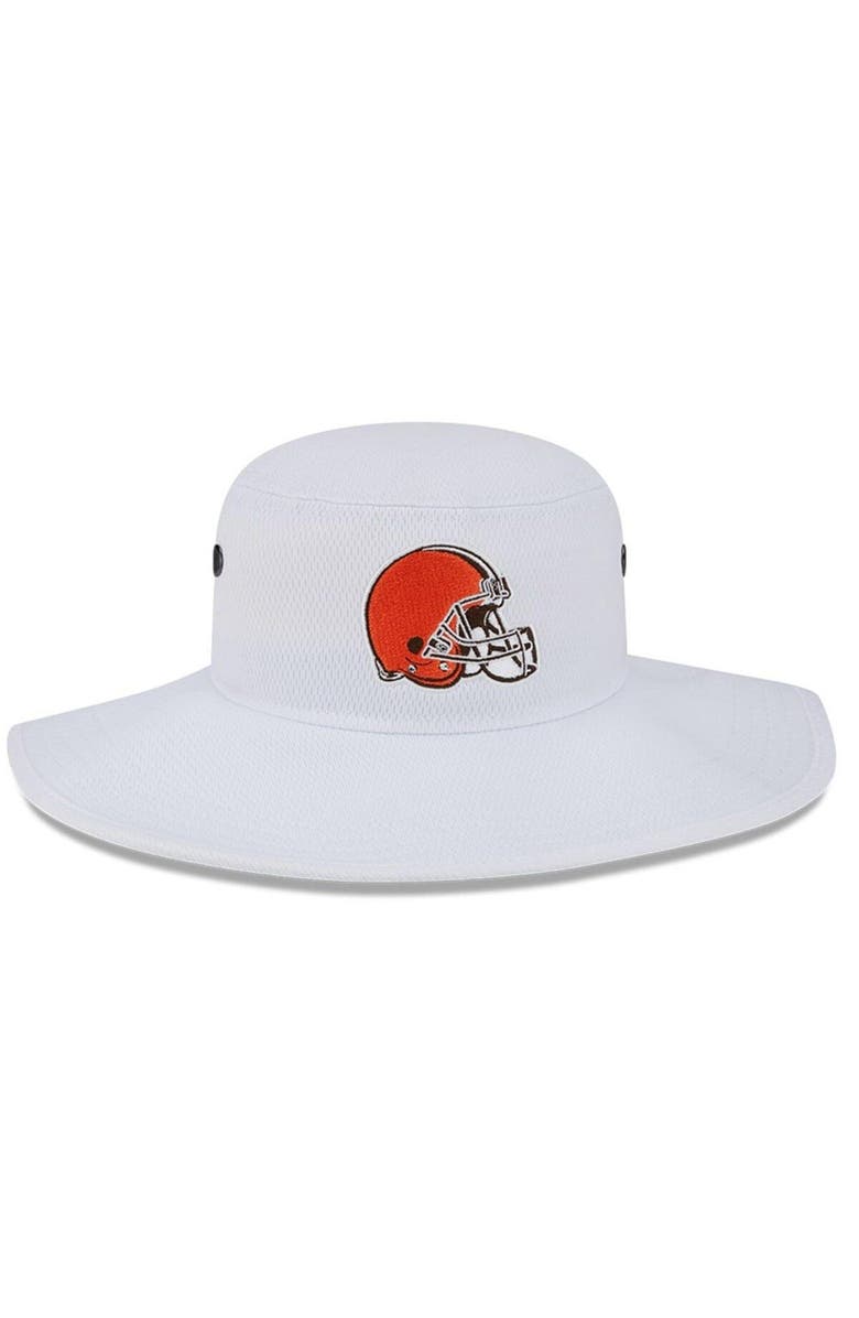 New Era Men's New Era White Cleveland Browns 2023 NFL Training Camp Panama Bucket Hat, Alternate, color, 