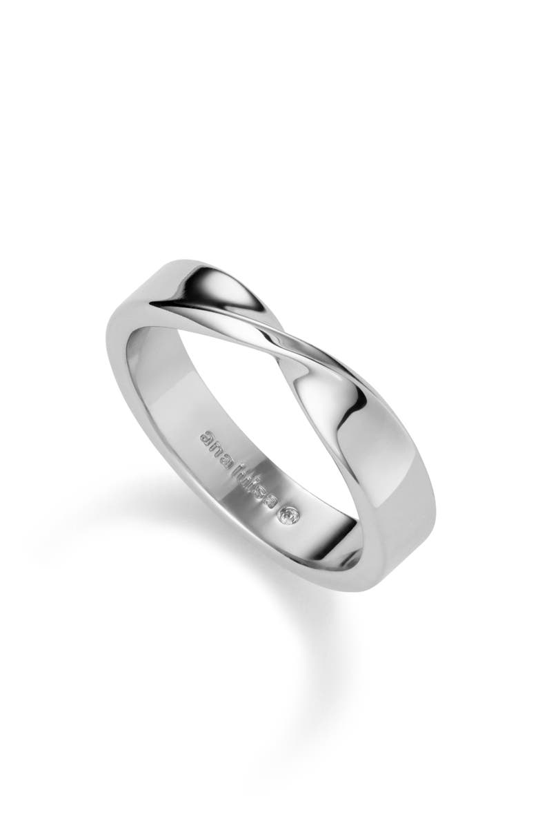Ana Luisa Band Ring - Eliora Silver, Alternate, color, Silver