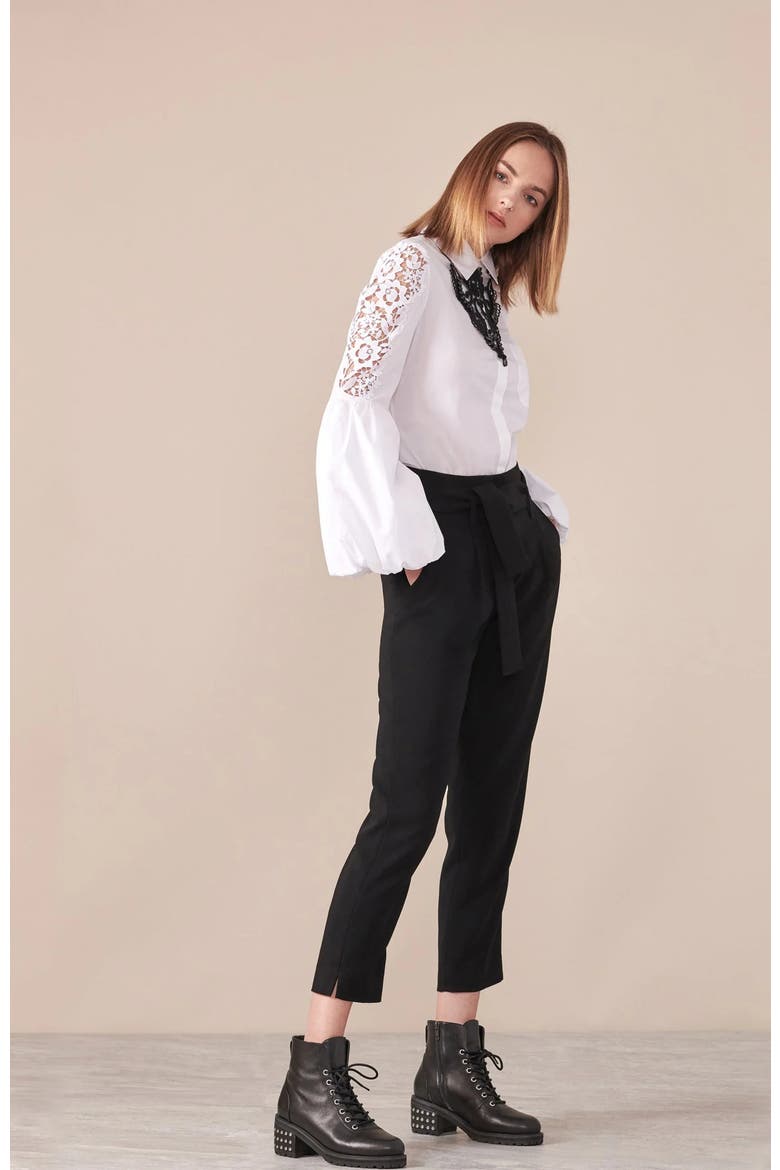 Laora Balloon Sleeve Shirt, Alternate, color, White