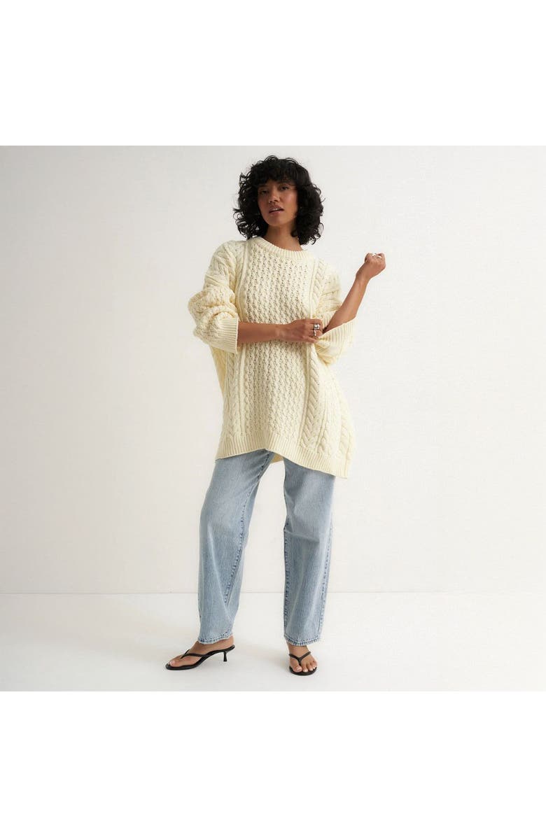 Callahan Mia Cableknit Sweater - Women's, Alternate, color, Creme