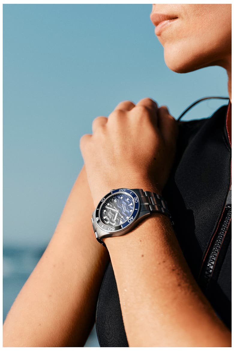 Ocean Star Captain Automatic Bracelet Watch, 39mm, Alternate, color, BLUE GRADIENT