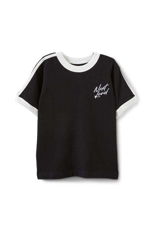 Cotton On Kids Kid's Short Sleeve Ryan Ringer Tee In Black
