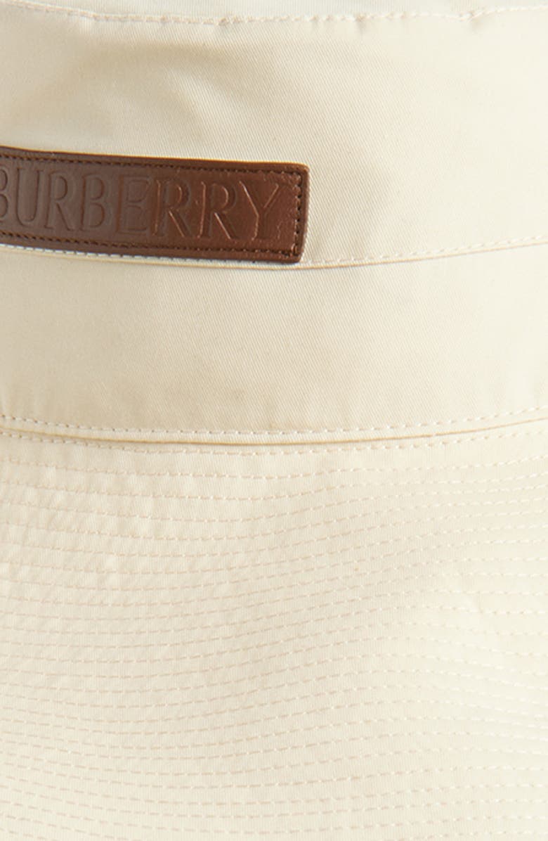 Burberry Logo Gabardine Sun Hat, Alternate, color, Calico