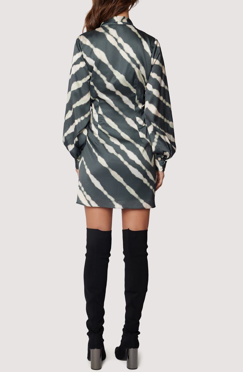 Lost + Wander Serra Elisa Print Long Sleeve Wrap Dress, Alternate, color, Green Multi