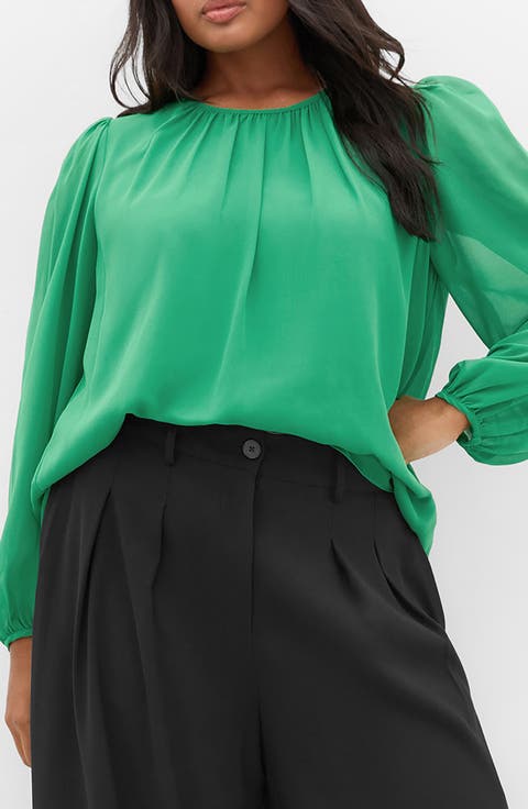 Kelly Sheer Sleeve Top