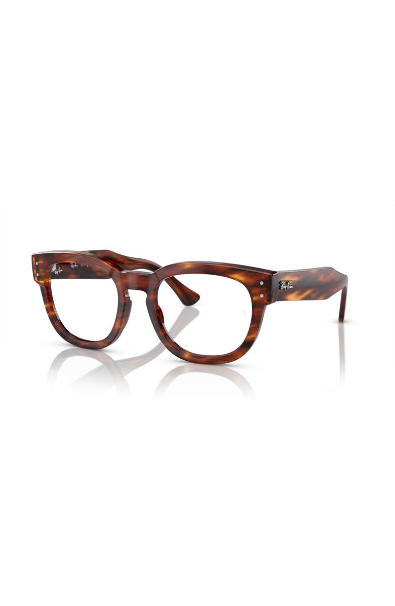 Ray-Ban 50mm Square optical glasses, Main, color, Brown