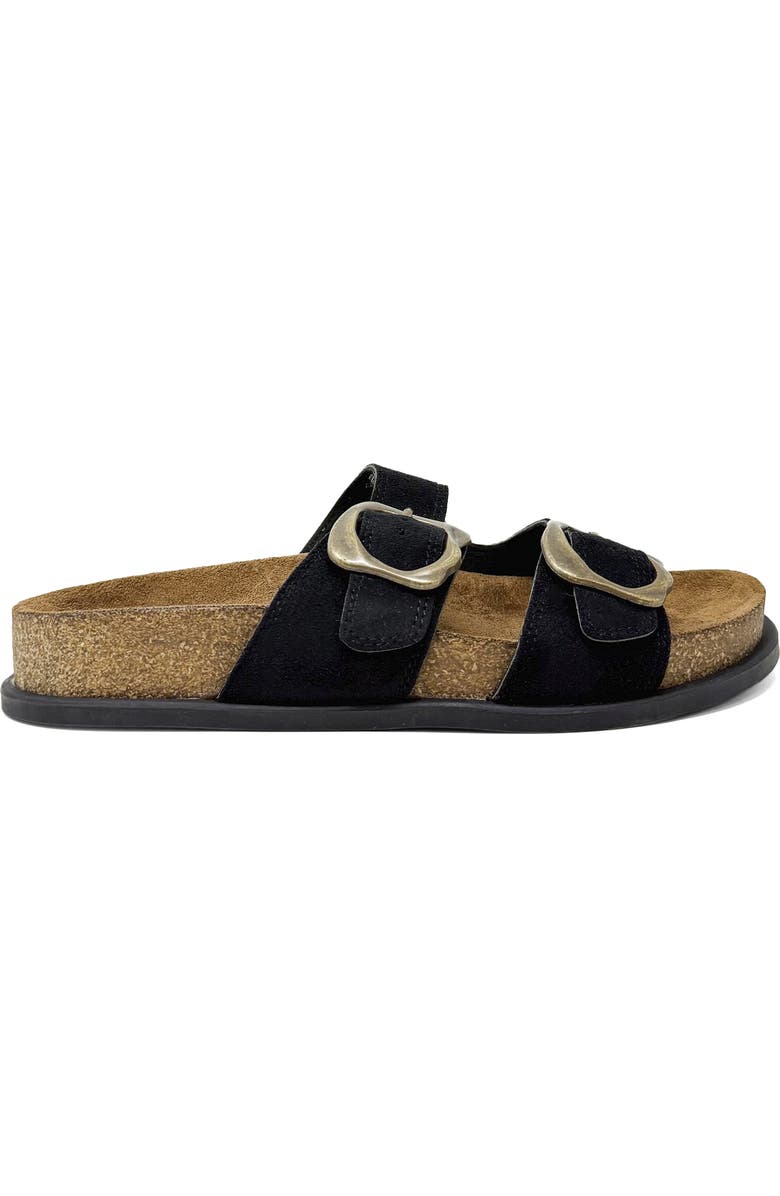 SHUSHOP Brooke Slide Sandal, Alternate, color, Black