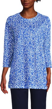 Lands' End 3/4 Sleeve Cotton Supima Tunic