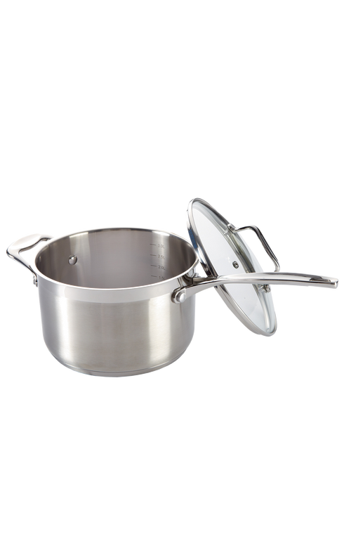 Cuisine::pro ® Iconix® Saucepan With Lid 3.5qt In Silver