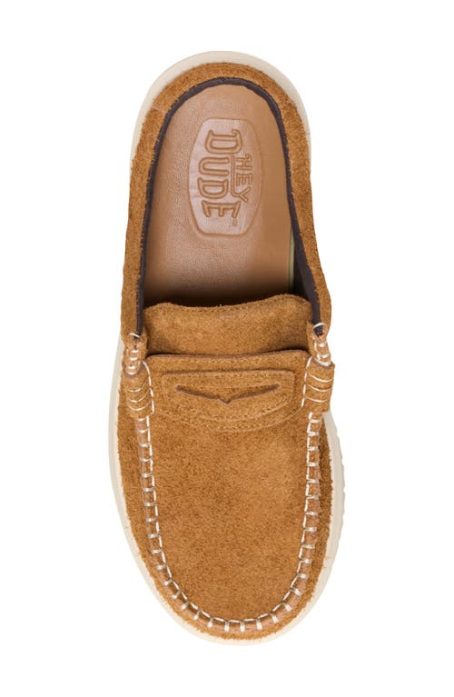 Hey Dude Wally Next Suede Loafer Mule In Brown