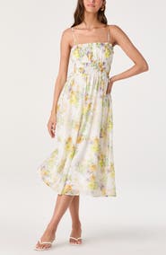 ASTR the Label Maren Floral Print A-Line Dress