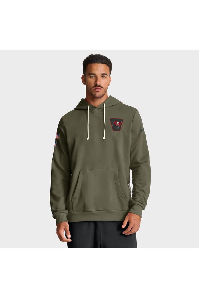 Men's Nike Olive Tampa Bay Buccaneers 2025 Salute to Service Sideline Standard Issue Dri-FIT Hoodie, Main, color, Olive