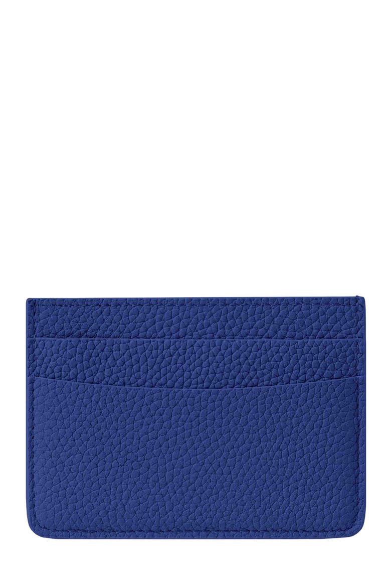 Leather Card Holder, Alternate, color, Lapis Blue