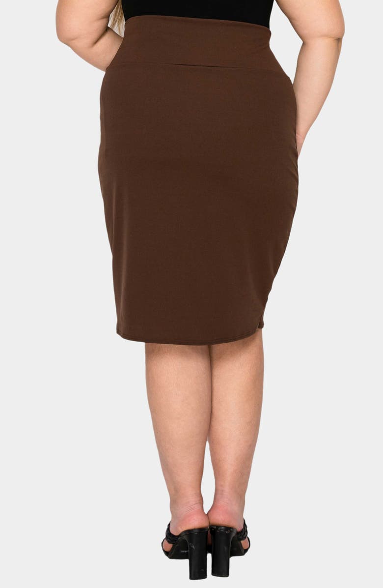 L I V D Molly Pencil Skirt, Alternate, color, Brown