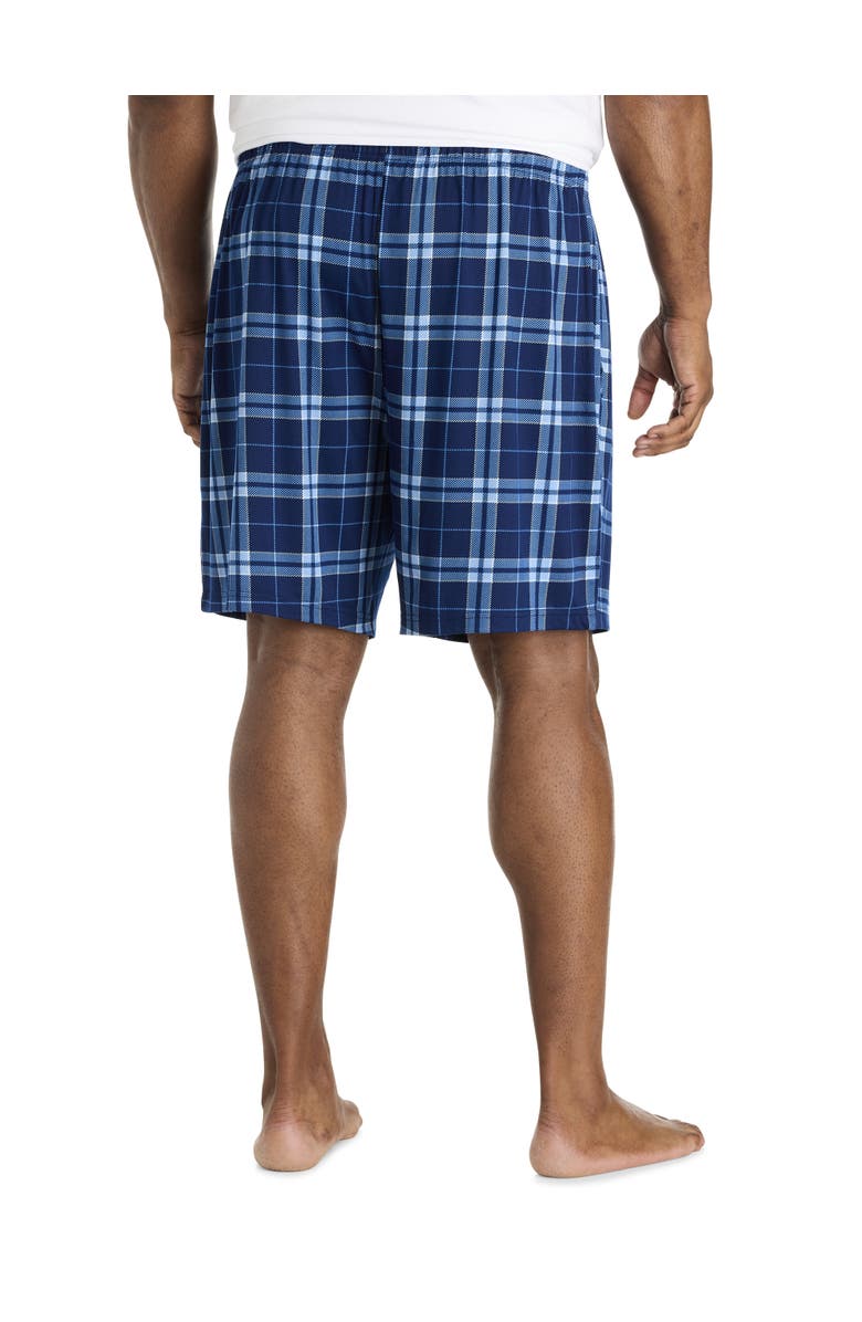 Harbor Bay by DXL Big 
Tall Plaid Lounge Shorts, Alternate, color, Blue Multi