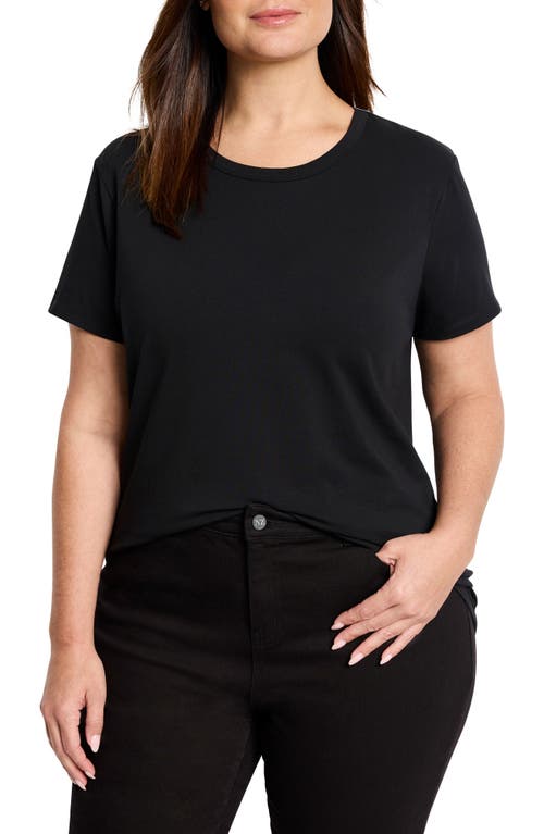 Nic + Zoe Nic+zoe Perfect Crewneck T-shirt In Black Onyx
