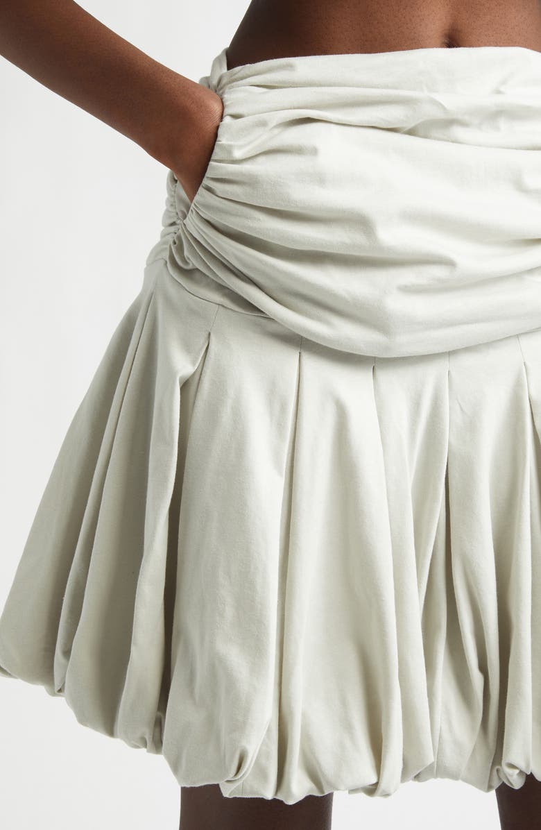 renaissance renaissance Qajar Pleated Bubble Hem Jersey Miniskirt, Alternate, color, 