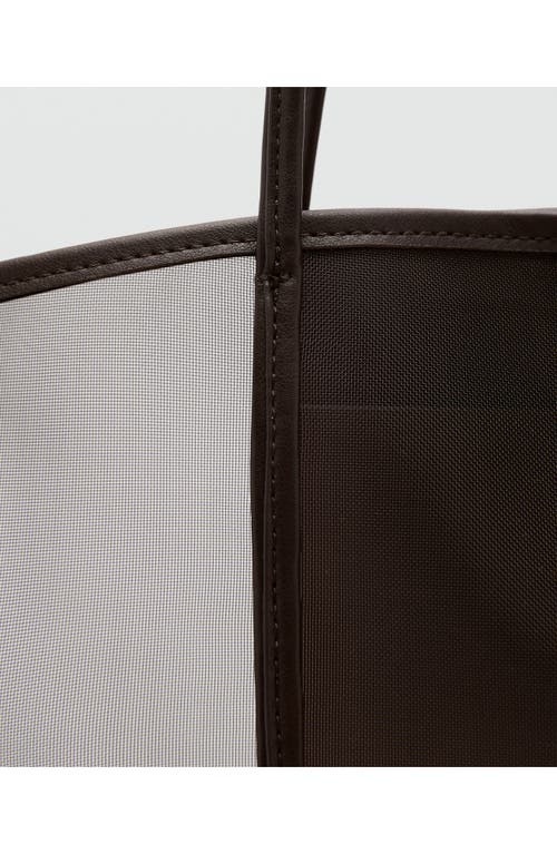 Mango Larger Shopper Bag In Brown