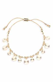 Panacea Disc Charm Slider Bracelet