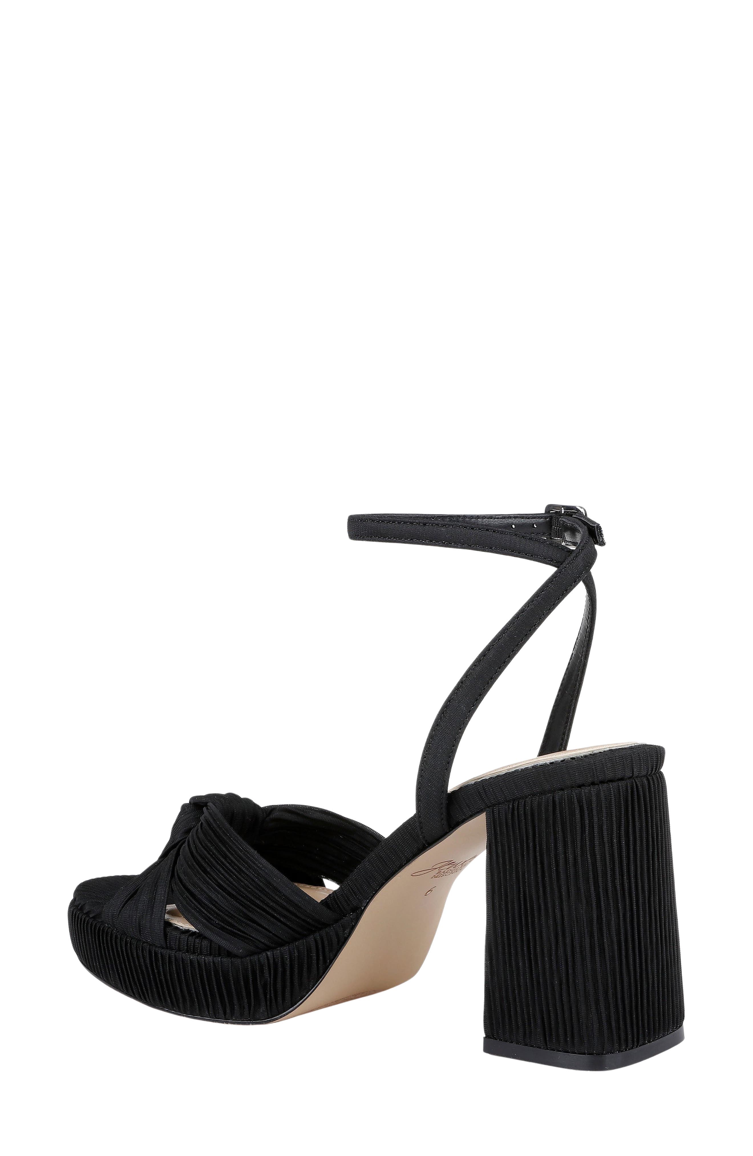 Jewel Badgley Mischka Tyler Ankle Strap Platform Sandal, Alternate, color, Black Fabric