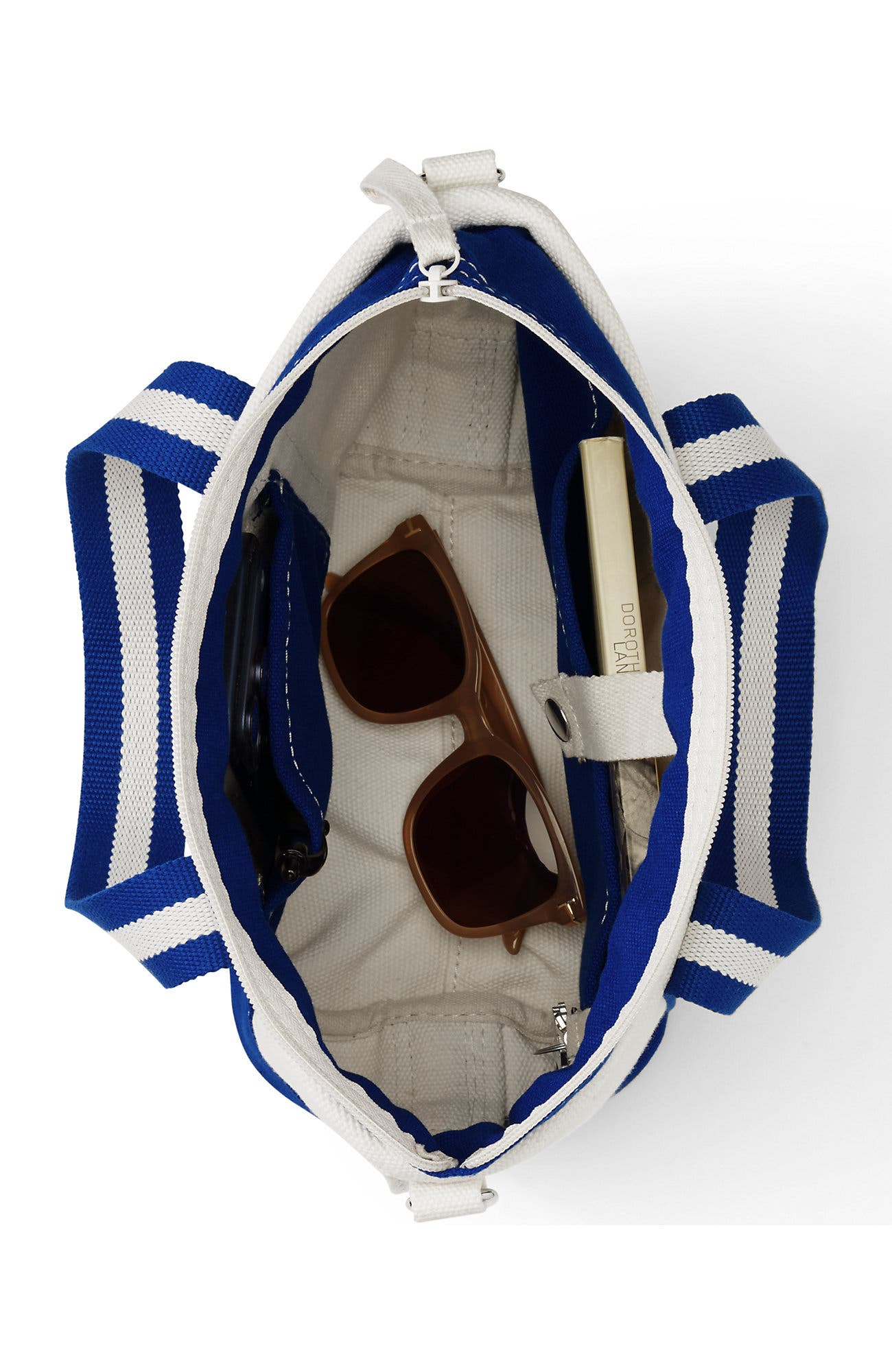 Lands' End Medium Denim Zip Top Tote Bag | Nordstrom